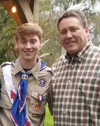 Dave and Son Boy Scouts